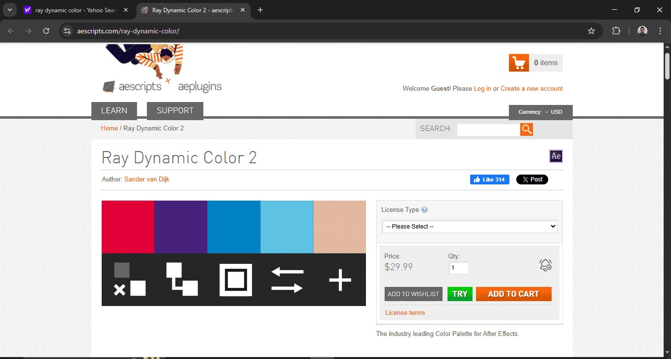 Ray Dynamic Color Screenshot.png